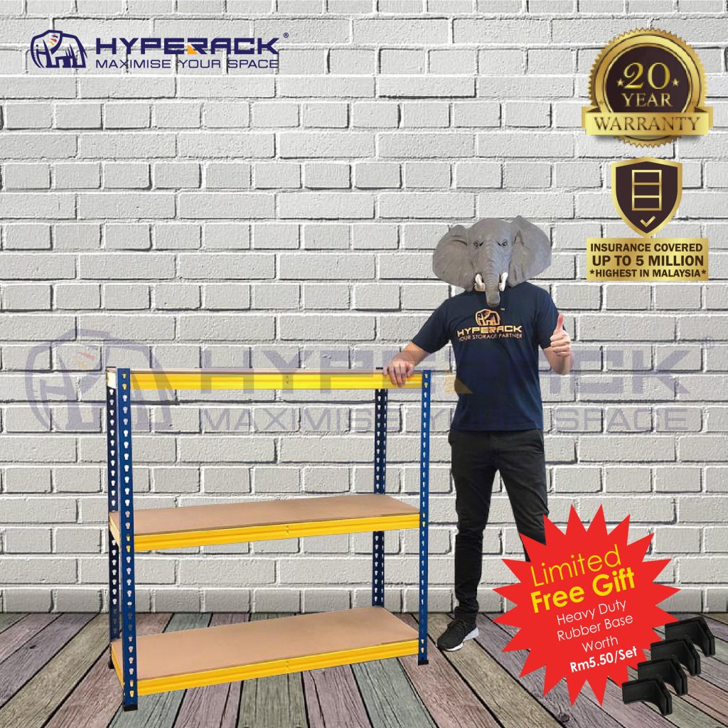 Boltless Rack 120cm Heights x 3 Levels Hyperack Malaysia’s