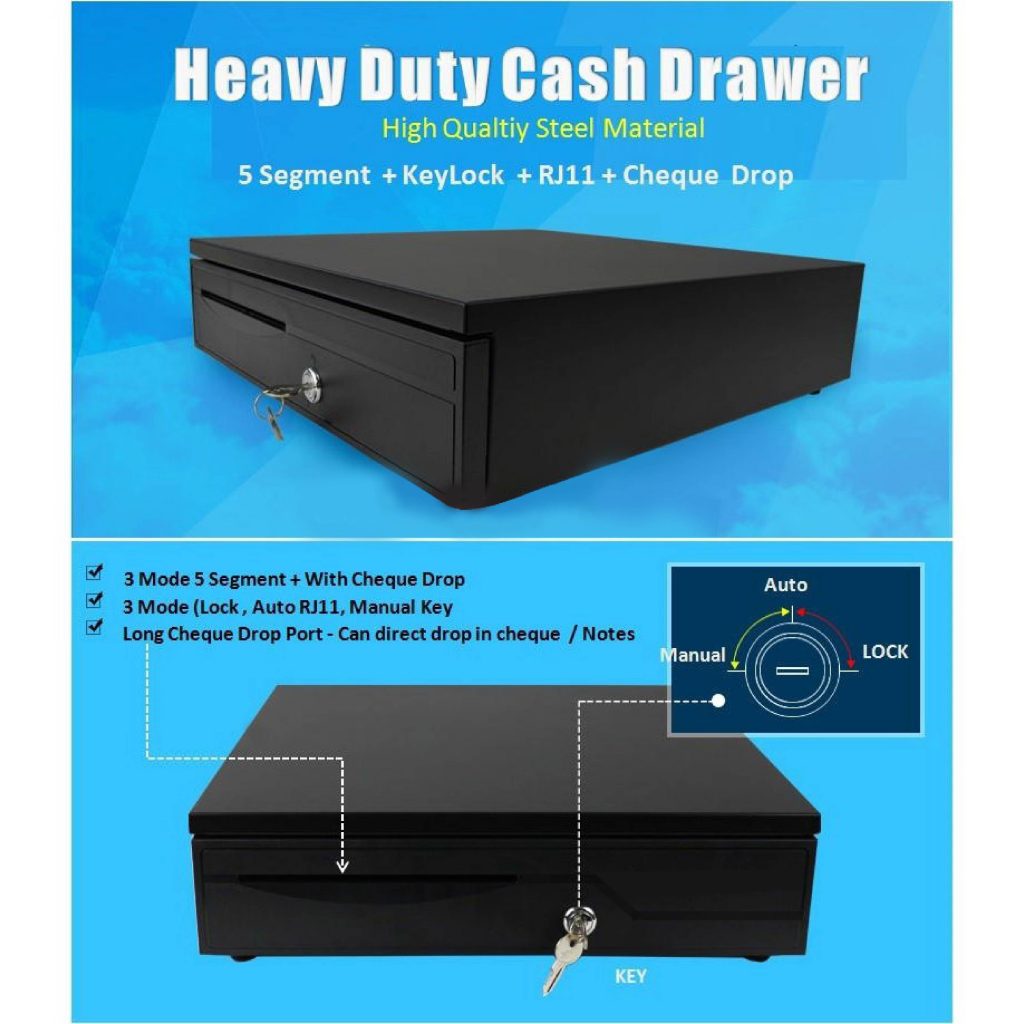 HYPERACK™️ Cash Drawer Cash Box Storage Tray Money Box Cashier Machine