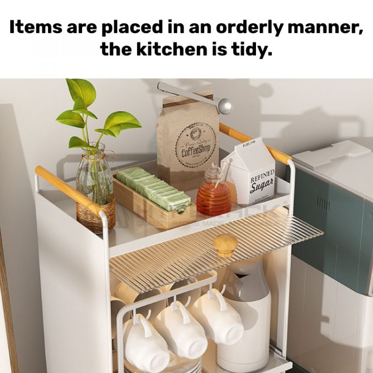 HYPERACK ™️ Kitchen Rack Storage Organizers Kitchen White Japan Drawer Cover Door